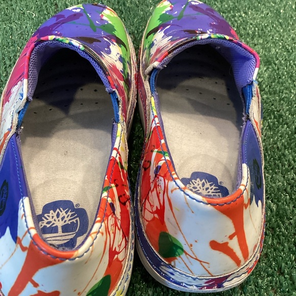 Timberland Pro Womens Splatter Paint work clogs size 6.5 - Picture 7 of 8